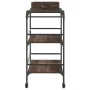 Carrito de cocina madera ingeniería marrón roble 81,5x41x92,5cm de , Carros de cocina y comedor - Ref: Foro24-842345, Precio:...