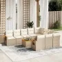 11-teiliges Gartensofa-Set mit beigen synthetischen Rattankissen von , Gartensets - Ref: Foro24-3227185, Preis: 750,62 €, Rab...