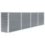 Elevated planter gray galvanized steel 320x40x77 cm by vidaXL, Pots and planters - Ref: Foro24-47048, Price: 94,62 €, Discoun...