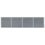 Elevated planter gray galvanized steel 320x40x77 cm by vidaXL, Pots and planters - Ref: Foro24-47048, Price: 92,26 €, Discoun...