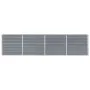 Elevated planter gray galvanized steel 320x40x77 cm by vidaXL, Pots and planters - Ref: Foro24-47048, Price: 94,62 €, Discoun...