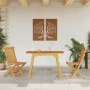 Garten-Esstisch aus massivem Akazienholz 110x56x75 cm von , Gartentische - Ref: Foro24-366372, Preis: 86,45 €, Rabatt: %