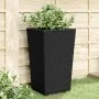 Jardineras 4 unidades PP negro 32,5x32,5x57 cm de , Maceteros y jardineras - Ref: Foro24-367853, Precio: 147,03 €, Descuento: %