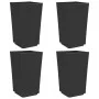 Jardineras 4 unidades PP negro 32,5x32,5x57 cm de , Maceteros y jardineras - Ref: Foro24-367853, Precio: 147,03 €, Descuento: %
