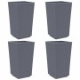 Pflanzgefäße 4 Einheiten PP grau 32,5x32,5x57 cm von , Töpfe und Pflanzgefäße - Ref: Foro24-367851, Preis: 125,57 €, Rabatt: %