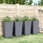 Jardineras 4 unidades PP gris 32,5x32,5x57 cm de , Maceteros y jardineras - Ref: Foro24-367851, Precio: 125,50 €, Descuento: %