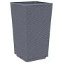 Planters 4 units PP gray 32.5x32.5x57 cm by , Pots and planters - Ref: Foro24-367851, Price: 123,49 €, Discount: %