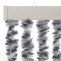 Grau-schwarz-weißer Chenille-Fliegenvorhang, 100 x 200 cm von , Moskitonetze für Fenster - Ref: Foro24-377336, Preis: 60,67 €...