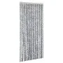 Grau-schwarz-weißer Chenille-Fliegenvorhang, 90 x 200 cm von , Moskitonetze für Fenster - Ref: Foro24-377334, Preis: 62,50 €,...