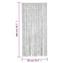 Cortina antimoscas chenilla gris 90x200 cm de , Mosquiteras para ventanas - Ref: Foro24-377348, Precio: 59,99 €, Descuento: %