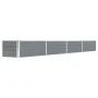 Arriate de jardín de acero galvanizado gris 320x40x45 cm de vidaXL, Maceteros y jardineras - Ref: Foro24-47052, Precio: 79,42...
