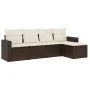 5-piece garden dining set and brown synthetic rattan cushions by , Garden sets - Ref: Foro24-3218883, Price: 313,18 €, Discou...