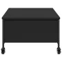 Mesa de centro con ruedas madera ingeniería negro 91x55x34 cm de , Mesas de centro - Ref: Foro24-842296, Precio: 94,89 €, Des...