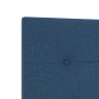Estructura de cama con cabecera Azul 180 x 200 cm tela