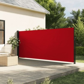 Toldo lateral retráctil rojo 160x500 cm