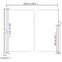 Red retractable side awning 180x500 cm by , Umbrellas - Ref: Foro24-4004447, Price: 102,97 €, Discount: %