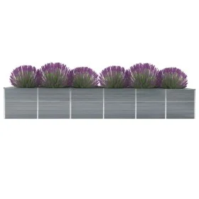 Graues Gartenbett aus verzinktem Stahl, 480 x 80 x 77 cm von vidaXL, Töpfe und Pflanzgefäße - Ref: Foro24-47068, Preis: 147,3...