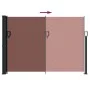 Braune einziehbare Seitenmarkise 140x600 cm von , Sonnenschirme - Ref: Foro24-4004509, Preis: 120,33 €, Rabatt: %