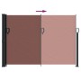 Brown retractable side awning 140x600 cm by , Umbrellas - Ref: Foro24-4004509, Price: 94,62 €, Discount: %