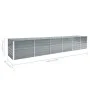Gray galvanized steel garden bed 480x80x77 cm by vidaXL, Pots and planters - Ref: Foro24-47068, Price: 154,11 €, Discount: %