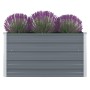 Jardinera elevada de acero galvanizado gris 100x100x45 cm de vidaXL, Maceteros y jardineras - Ref: Foro24-47022, Precio: 35,7...