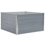 Gray galvanized steel elevated planter 100x100x45 cm by vidaXL, Pots and planters - Ref: Foro24-47022, Price: 35,66 €, Discou...