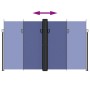 Blue retractable side awning 200x600 cm by , Umbrellas - Ref: Foro24-4004851, Price: 173,30 €, Discount: %