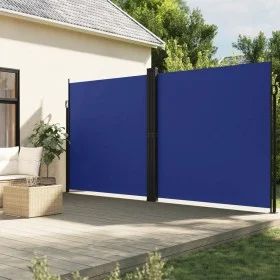 Blue retractable side awning 220x600 cm by , Umbrellas - Ref: Foro24-4004866, Price: 174,81 €, Discount: %