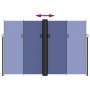 Toldo lateral retráctil azul 220x600 cm de , Sombrillas - Ref: Foro24-4004866, Precio: 177,71 €, Descuento: %