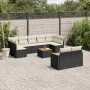 Garden sofa set 10 pieces with black synthetic rattan cushions by , Garden sets - Ref: Foro24-3258696, Price: 581,28 €, Disco...