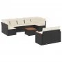 Garden sofa set 10 pieces with black synthetic rattan cushions by , Garden sets - Ref: Foro24-3258696, Price: 581,28 €, Disco...