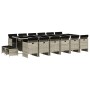 Set comedor jardín y cojines 17 pzas ratán sintético gris claro de , Conjuntos de jardín - Ref: Foro24-3210647, Precio: 999,50 €