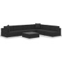 Gartenmöbel- und Kissenset, 7-teilig, schwarzes synthetisches Rattan von vidaXL, Gartensets - Ref: Foro24-47256, Preis: 803,5...