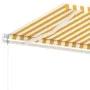 Automatische Markise LED-Windsensor gelb weiß 400x300cm von , Markisen - Ref: Foro24-3069553, Preis: 721,40 €, Rabatt: %