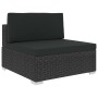 Gartenmöbel- und Kissenset, 7-teilig, schwarzes synthetisches Rattan von vidaXL, Gartensets - Ref: Foro24-47256, Preis: 803,5...