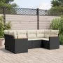 6-piece garden sofa set and black synthetic rattan cushions by , Garden sets - Ref: Foro24-3258661, Price: 389,18 €, Discount: %
