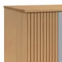 OLDEN Kleiderschrank aus massivem Kiefernholz, grau und braun, 76,5 x 53 x 172 cm von , Kleiderschränke - Ref: Foro24-358595,...