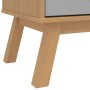 OLDEN Kleiderschrank aus massivem Kiefernholz, grau und braun, 76,5 x 53 x 172 cm von , Kleiderschränke - Ref: Foro24-358595,...