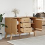 OLDEN Sideboard aus massivem braunem Kiefernholz 114x43x73,5 cm von , Sideboards - Ref: Foro24-358597, Preis: 183,30 €, Rabat...