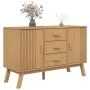 OLDEN sideboard solid brown pine wood 114x43x73.5 cm by , Sideboards - Ref: Foro24-358597, Price: 187,07 €, Discount: %
