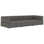 Garden sofa set with 3-piece synthetic rattan gray cushions by vidaXL, Garden sets - Ref: Foro24-47266, Price: 314,36 €, Disc...