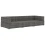Garden sofa set with 3-piece synthetic rattan gray cushions by vidaXL, Garden sets - Ref: Foro24-47266, Price: 309,97 €, Disc...