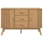 OLDEN sideboard solid brown pine wood 114x43x73.5 cm by , Sideboards - Ref: Foro24-358597, Price: 187,07 €, Discount: %