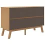 OLDEN sideboard solid brown pine wood 114x43x73.5 cm by , Sideboards - Ref: Foro24-358597, Price: 187,07 €, Discount: %