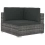 Garden sofa set with 3-piece synthetic rattan gray cushions by vidaXL, Garden sets - Ref: Foro24-47266, Price: 309,97 €, Disc...