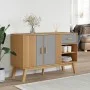 OLDEN Sideboard aus massivem Kiefernholz grau und braun 114x43x73,5 cm von , Sideboards - Ref: Foro24-358607, Preis: 158,04 €...