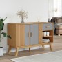 OLDEN sideboard solid pine wood gray and brown 114x43x73.5 cm by , Sideboards - Ref: Foro24-358607, Price: 160,58 €, Discount: %