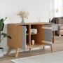 OLDEN sideboard solid pine wood gray and brown 114x43x73.5 cm by , Sideboards - Ref: Foro24-358607, Price: 160,58 €, Discount: %