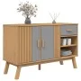 OLDEN Sideboard aus massivem Kiefernholz grau und braun 114x43x73,5 cm von , Sideboards - Ref: Foro24-358607, Preis: 158,04 €...
