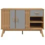 OLDEN Sideboard aus massivem Kiefernholz grau und braun 114x43x73,5 cm von , Sideboards - Ref: Foro24-358607, Preis: 158,04 €...
